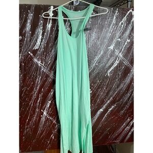 Victoria's Secret Mint Green Racerback Maxi Dress Side Slit Sleeveless M/L